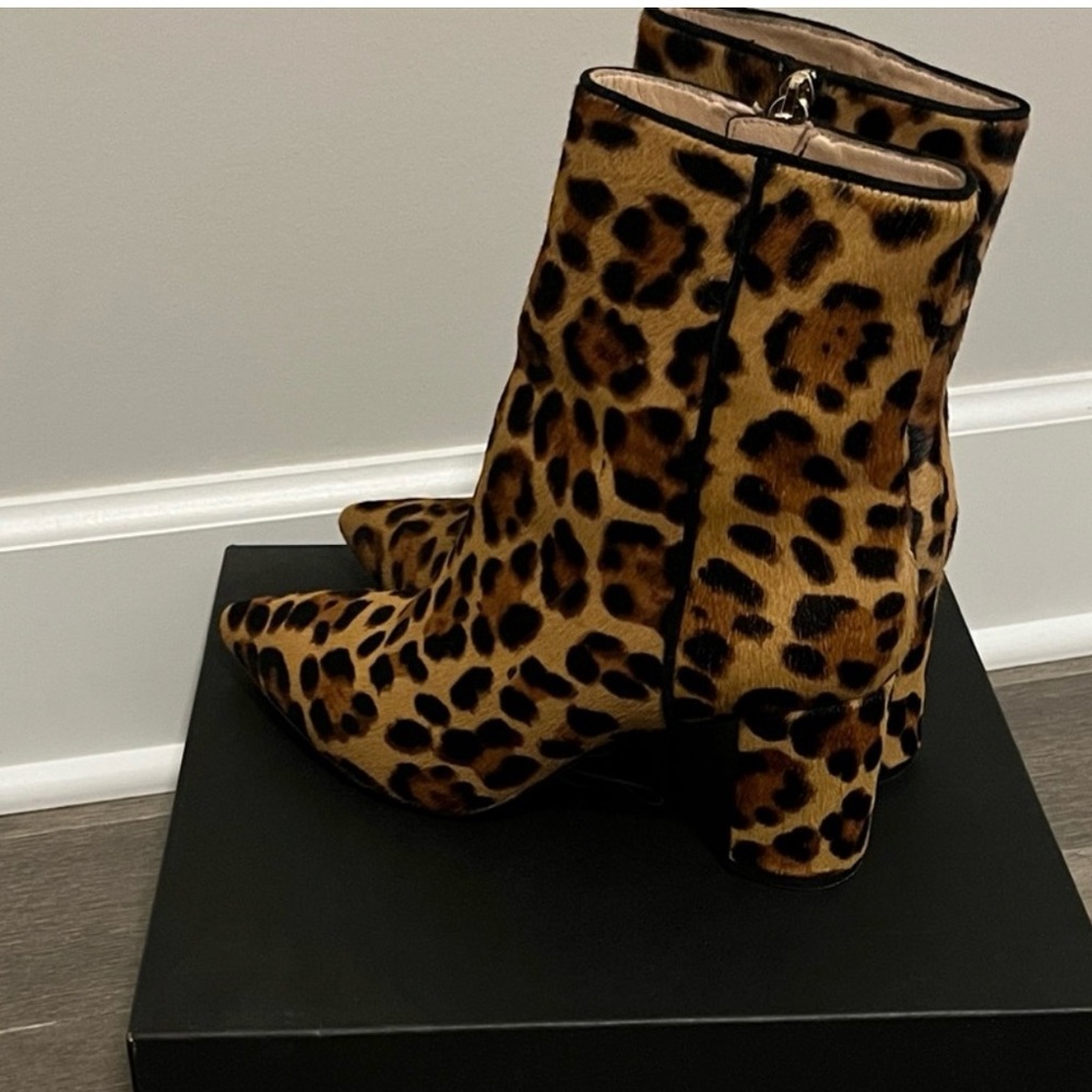 J.crew‎ Leopard Print Ankle Boots 7 1/2